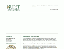 Tablet Screenshot of hurstlandscapes.com